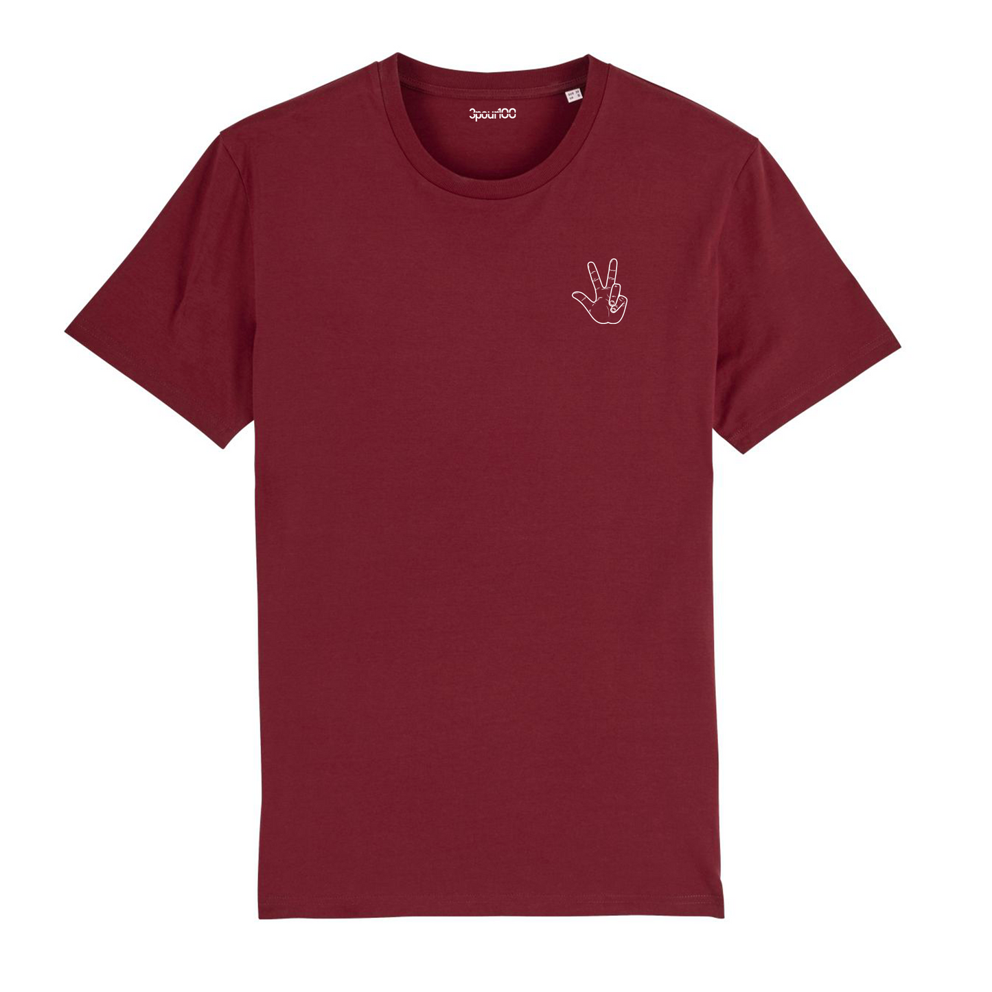 T-shirt Bordeaux Logo Main