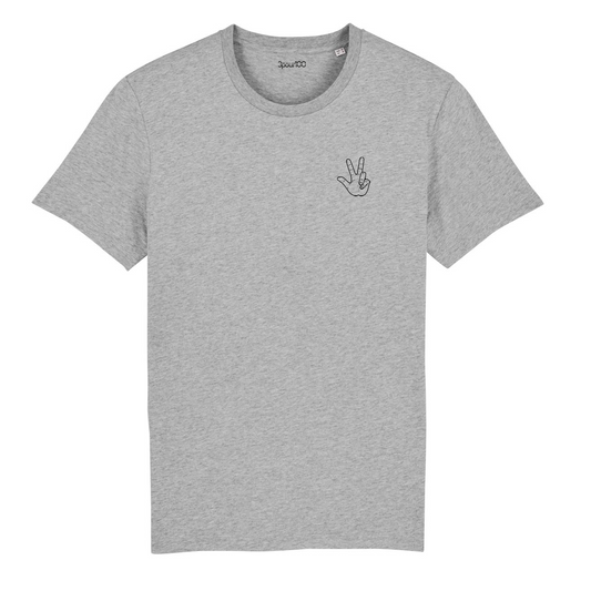 T-shirt Gris Logo Main